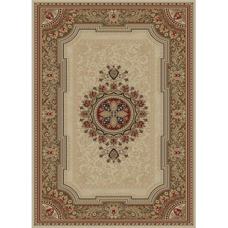 CONCORD GLOBAL TRADING Concord Global 65223 2 ft. 7 in. x 4 ft. 1 in. Ankara Chateau - Ivory 65223